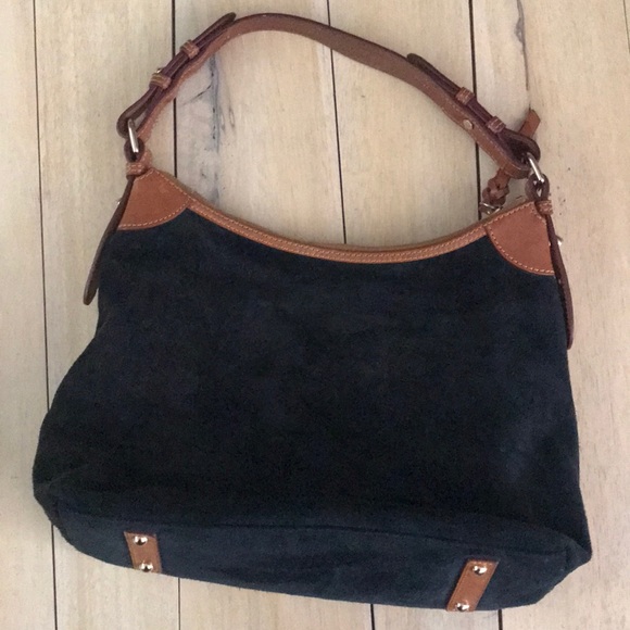 Dooney & Bourke Large Hobo Leather Classic Navy - Picture 2 of 6